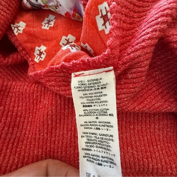 We The Free Blossom Thermal Cherry Red Combo Size Medium - Picture 5 of 6